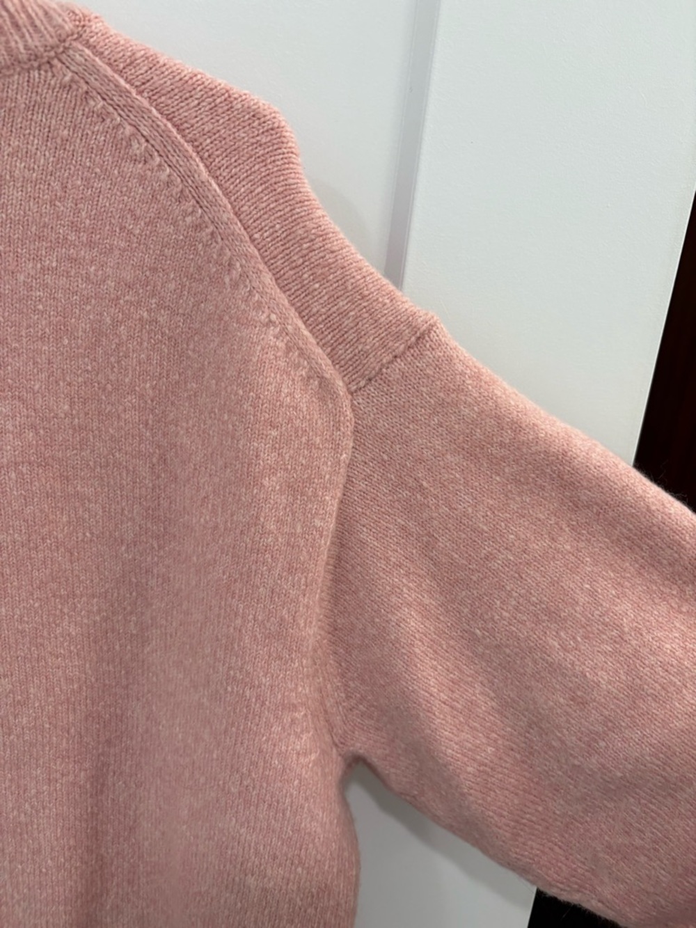 J.Crew Dusty Rose Oversized Milano Stitch Wool Alpaca Blend Cardigan Size Medium - Picture 14 of 16